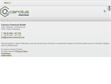 Tablet Screenshot of carolus-chemical.com